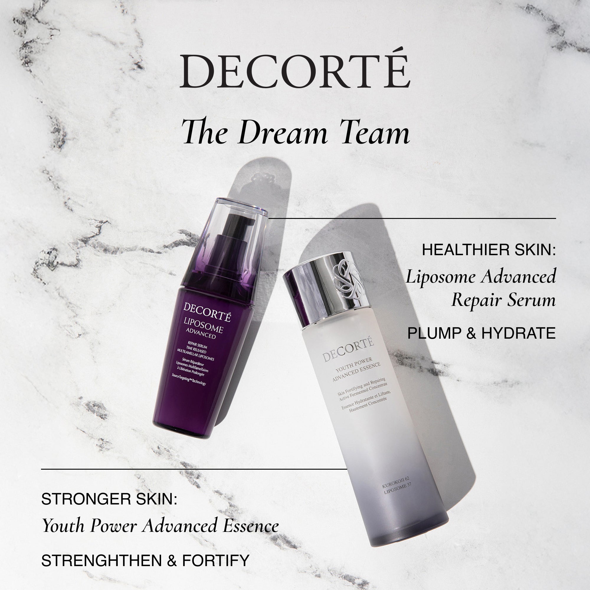 トライアルセット・サンプル DECORTE LIPOSOME ADVANCED2025 Liposome Advanced Repair Cream Purple Ribbon Set