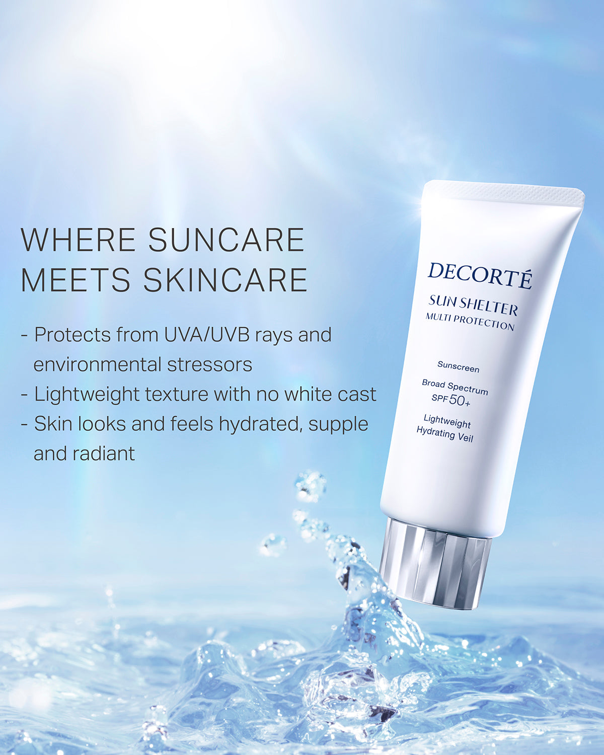 Multi Protection Sunscreen SUN SHELTER MULTI PROTECTION Sunscreen Broad Spectrum SPF 50+ – Decorté